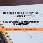 Week 2: Six Sigma Define Phase Overview