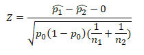 two proportion z test hypothesis