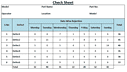 Check Sheet